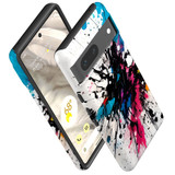 For Google Pixel 7 Tough Protective Case, Dark Splatter | iCoverLover Australia