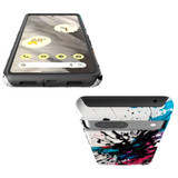 For Google Pixel 7 Tough Protective Case, Dark Splatter | iCoverLover Australia