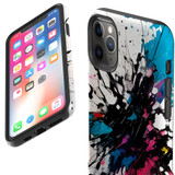 For iPhone 11 Pro Tough Protective Case, Dark Splatter | iCoverLover Australia