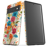 For Google Pixel 6 Pro Tough Protective Case, Floral Symphony | iCoverLover Australia