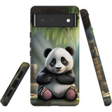 For Google Pixel 6 Tough Protective Case, Happy Panda | iCoverLover Australia
