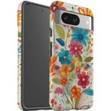 For Google Pixel 8 Tough Protective Cover, Floral Symphony | iCoverLover Australia