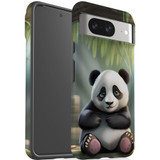 For Google Pixel 8 Tough Protective Cover, Happy Panda | iCoverLover Australia