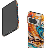 For Google Pixel 8 Pro Tough Protective Cover, Swirling Gold | iCoverLover Australia