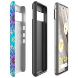 For Google Pixel 7 Case Tough Protective Cover Psychedelic Blues | iCoverLover Australia