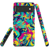 For Google Pixel 6 Tough Protective Case, Abstract Strokes | iCoverLover Australia