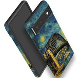 For Google Pixel 6 Tough Protective Case, Painting Of The Harbour Bridge | iCoverLover Australia