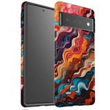 For Google Pixel 6 Pro Tough Protective Case, Waves Of The Sun | iCoverLover Australia
