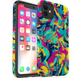 For iPhone 11 Tough Protective Case, Abstract Strokes | iCoverLover Australia