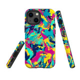 For iPhone 13 mini Tough Protective Case, Abstract Strokes | iCoverLover Australia
