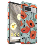 For Google Pixel 7 Tough Protective Case, Poppy Field | iCoverLover Australia