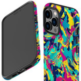 For iPhone 14 Pro Tough Protective Case, Abstract Strokes | iCoverLover Australia