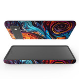 For Google Pixel 6 Tough Protective Case, Swirling Paint | iCoverLover Australia