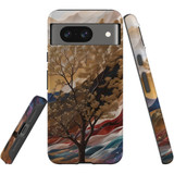For Google Pixel 8 Tough Protective Cover, Mysterious Golden Tree | iCoverLover Australia