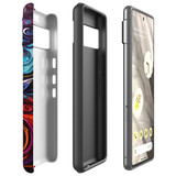 For Google Pixel 7 Tough Protective Case, Swirling Paint | iCoverLover Australia