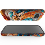 For Google Pixel 8 Tough Protective Cover, Swirling Gold | iCoverLover Australia