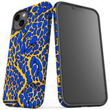 For iPhone 14 Tough Protective Case, Blue Frog | iCoverLover Australia