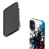 For iPhone 12 mini Tough Protective Case, Dark Splatter | iCoverLover Australia