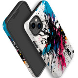 For iPhone 14 Tough Protective Case, Dark Splatter | iCoverLover Australia