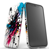 For iPhone XR Tough Protective Case, Dark Splatter | iCoverLover Australia