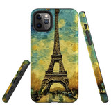 For iPhone 11 Pro Max Tough Protective Case, Eiffel Tower Painting | iCoverLover Australia