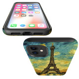 For iPhone 11 Tough Protective Case, Eiffel Tower Painting | iCoverLover Australia