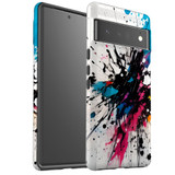 For Google Pixel 6 Pro Tough Protective Case, Dark Splatter | iCoverLover Australia