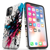 For iPhone 11 Pro Max Tough Protective Case, Dark Splatter | iCoverLover Australia