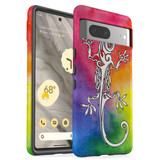 For Google Pixel 7 Case Tough Protective Cover Rainbow Lizard | iCoverLover Australia