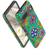 For Google Pixel 7 Case Tough Protective Cover Retro Floral Design | iCoverLover Australia