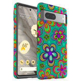 For Google Pixel 7 Case Tough Protective Cover Retro Floral Design | iCoverLover Australia