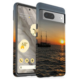 For Google Pixel 7 Case Tough Protective Cover Sailing Sunset | iCoverLover Australia