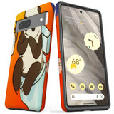 For Google Pixel 7 Case Tough Protective Cover Pandas Toilet | iCoverLover Australia