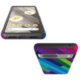 For Google Pixel 7 Case Tough Protective Cover Lined Rainbow | iCoverLover Australia