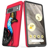 For Google Pixel 7 Case Tough Protective Cover Cassowary Portrait | iCoverLover Australia