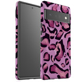 For Google Pixel 6 Pro Case Tough Protective Cover Magenta Leopard Pattern | iCoverLover Australia