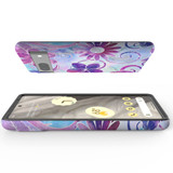 For Google Pixel 7 Case Tough Protective Cover Flower Swirls | iCoverLover Australia