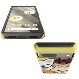 For Google Pixel 7 Case Tough Protective Cover Illustrated Puppies | iCoverLover Australia