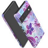 For Google Pixel 6 Pro Case Tough Protective Cover Flower Swirls | iCoverLover Australia