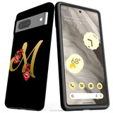 For Google Pixel 7 Case Tough Protective Cover Embellished Letter M | iCoverLover Australia