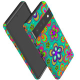 For Google Pixel 6 Pro Case Tough Protective Cover Retro Floral Design | iCoverLover Australia