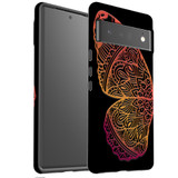 For Google Pixel 6 Pro Case Tough Protective Cover Rose Gold Wing | iCoverLover Australia