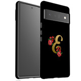 For Google Pixel 6 Pro Case Tough Protective Cover Embellished Letter E | iCoverLover Australia