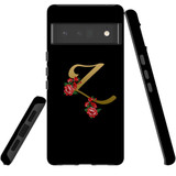 For Google Pixel 6 Pro Case Tough Protective Cover Embellished Letter Z | iCoverLover Australia