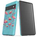 For Google Pixel 6 Pro Case Tough Protective Cover Flamingoes | iCoverLover Australia