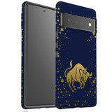 For Google Pixel 6 Pro Case Tough Protective Cover Taurus Drawing | iCoverLover Australia