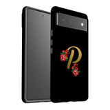 For Google Pixel 6 Case, Protective Back Cover,Embellished Letter P | iCoverLover Australia