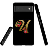For Google Pixel 6 Case, Protective Back Cover,Embellished Letter U | iCoverLover Australia