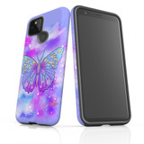 For Google Pixel 5 Case Armour Protective Cover Butterfly Enchanted | iCoverLover Australia