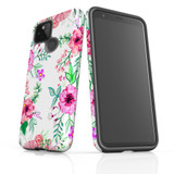 For Google Pixel 5 Case Armour Protective Cover Floral Garden | iCoverLover Australia